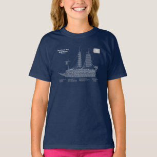 Camiseta Turtle Ship Geobukseon - Ship Blueprint ABD