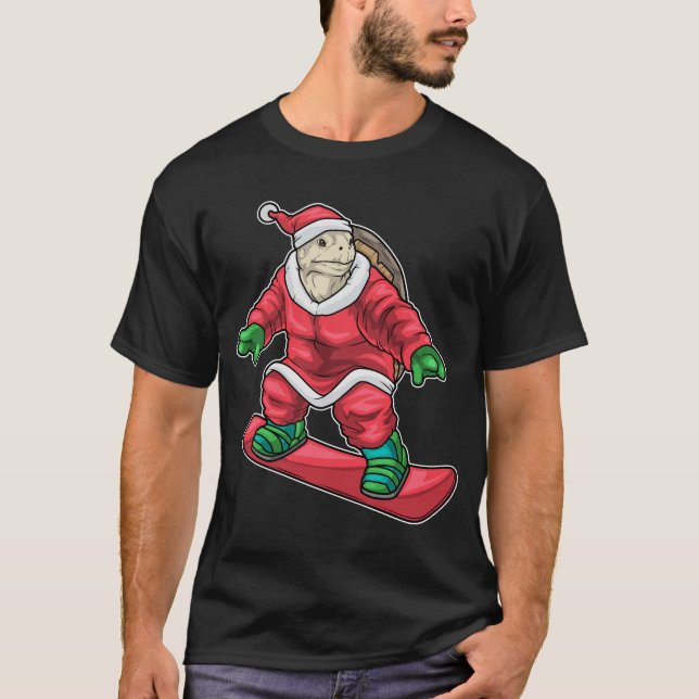 Camiseta Turtle Skate de Natal (Frente)