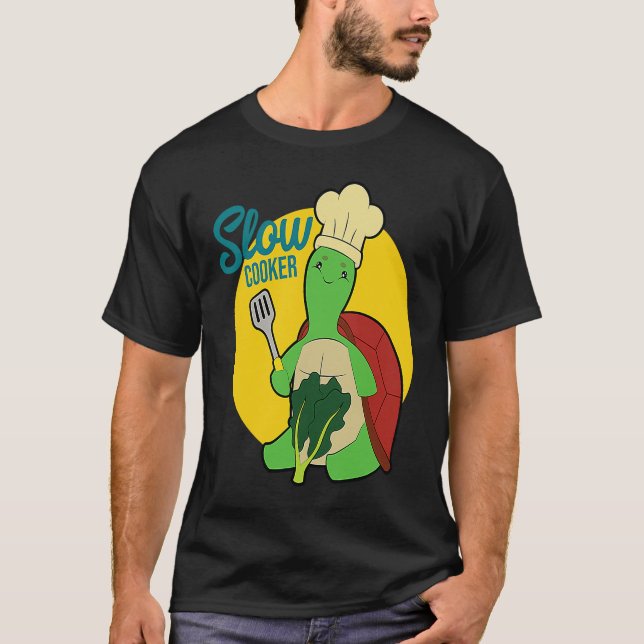 Camiseta Turtle Slow Cooker Chef Turtle (Frente)