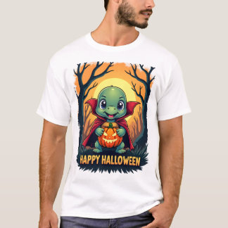 Camiseta Turtle Tortoise Boo Vampire Trick Or Treat Hallowe