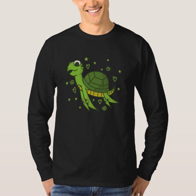 Camiseta Turtle Water Reptile Back Shell (Frente)