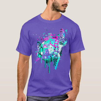 Camiseta Turtle Watercolor Sea Ocean Willife Animal