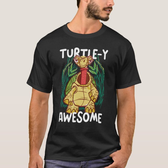 Camiseta Turtle Y Incrível Com Uma Tartaruga (Frente)