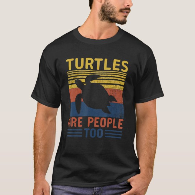 Camiseta Turtles Are People Too (Frente)