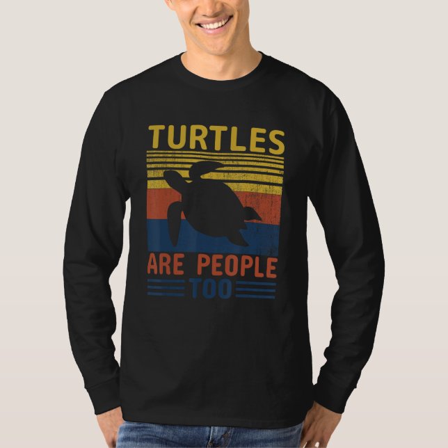 Camiseta Turtles Are People Too (Frente)