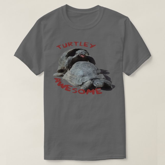 Camiseta Turtley Awincrível Mating Tortoises (Frente do Design)