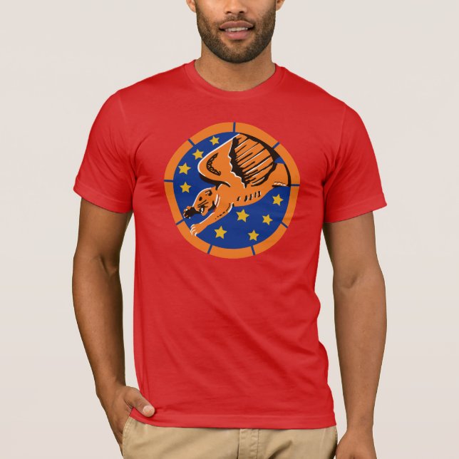 Camiseta Tuskegee Airmen Red Tails 99th Fighter Squadron (Frente)
