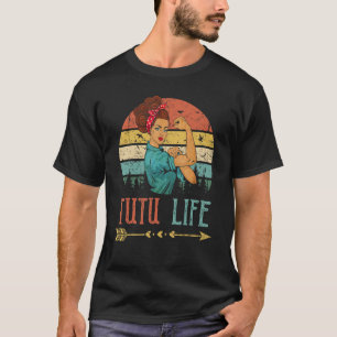 Camiseta Tutu Life Mulheres Rosie Vintage Retro Decoração A