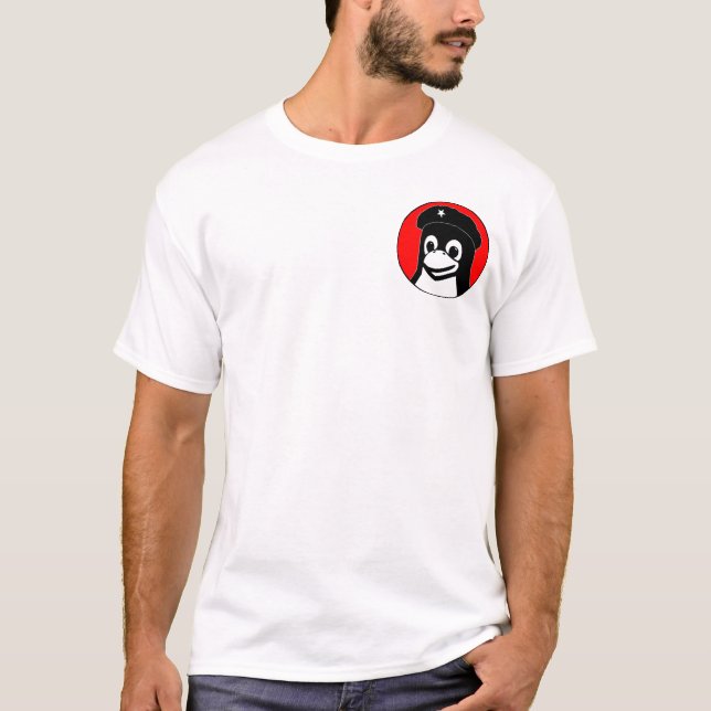 Camiseta Tux Guevara (luz) - Pocket Motif (Frente)