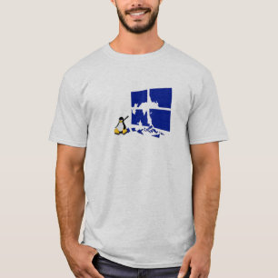 Camiseta Tux o pinguim do Linux ganha medieval