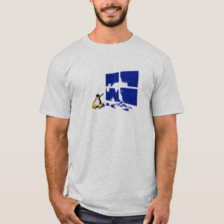 Camiseta Tux o pinguim do Linux ganha medieval