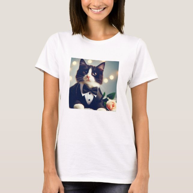 Camiseta Tuxedo Cat (Frente)
