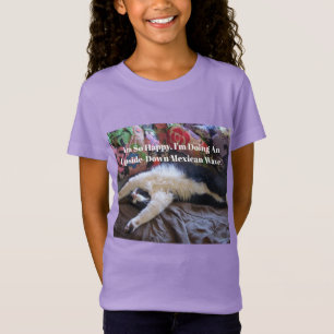 Camiseta Tuxedo Cat Engraçado Cachorro fazendo uma citação