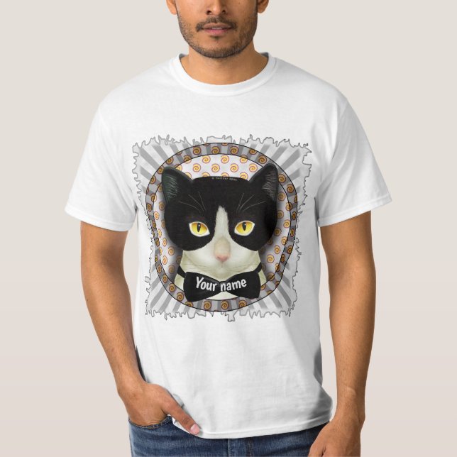 Camiseta Tuxedo Cat   T-Shirt (Frente)
