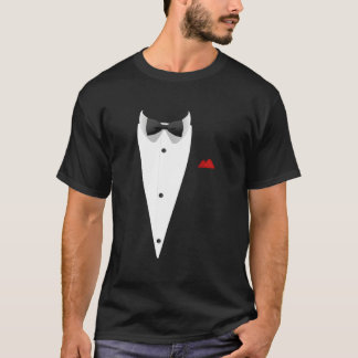 Camiseta Tuxedo Com Bowtie Para Casamento E Ocasio Especial