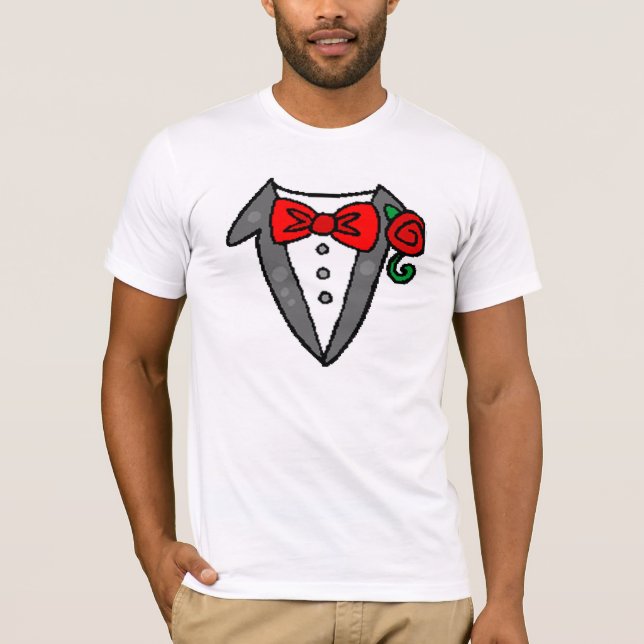Camiseta Tuxedo de Casamento (Frente)