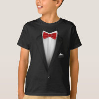 Tuxedo design com Red Bowtie para Casamentos