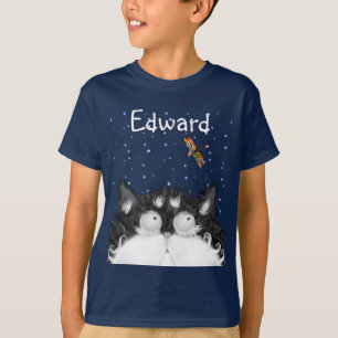 Camiseta Tuxedo Gato Surpreso por Camisa-T de Dragonfly (Es