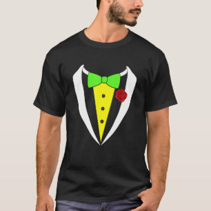 Camiseta Tuxedo Roxo Com Dia de as Bruxas engraçado C De To
