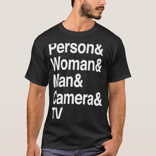 Camiseta TV de câmeras de homem pessoal (Frente)