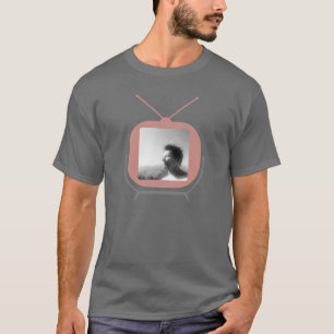 Camiseta TV de meio século com tela quadrada personalizável