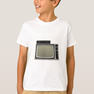 Camiseta TV e VCR de estilo de anos 80: Modelo 3D