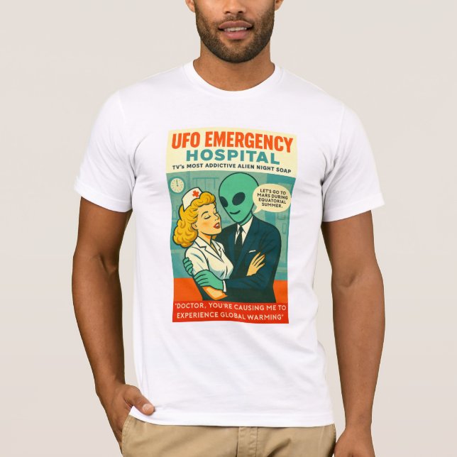Camiseta TV Hospital Night Soap Opera Roswell Aliens 1950 (Frente)
