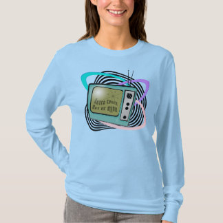 Camiseta TV retrô dos anos 50 - Grafix da Era Atômica