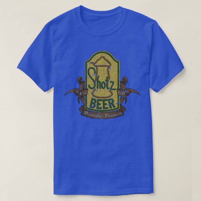 Camiseta Tv Shotz Beer Milwaukee 1849 (Frente do Design)