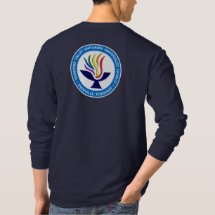 Camiseta TVUUC - Logotipo Chalice - Círculo Azul Médio