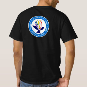 Camiseta TVUUC - Logotipo Chalice - Círculo Azul Médio