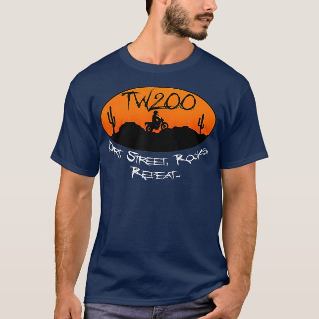 Camiseta TW200 Trailway Enduro OffRoad Rocks (Frente)