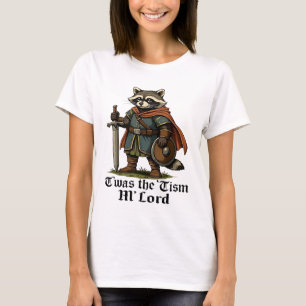 Camiseta TWAS O Tismo M Lord Funny Vintage Raccoon Graphic