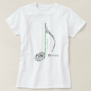 Camiseta TWCD - Palavras Nota Verde