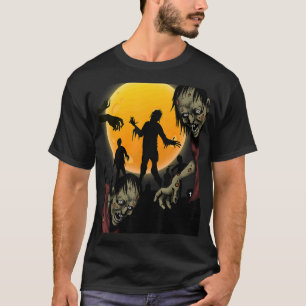 Camiseta TWEAR TEE's Halloween Zombie Morto Walking Scary C