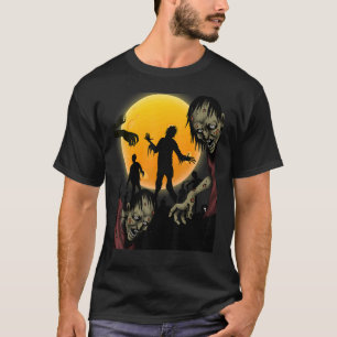 Camiseta TWEAR TEE's Halloween Zombie Morto Walking Scary C