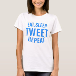 Camiseta Tweet de repouso repetido