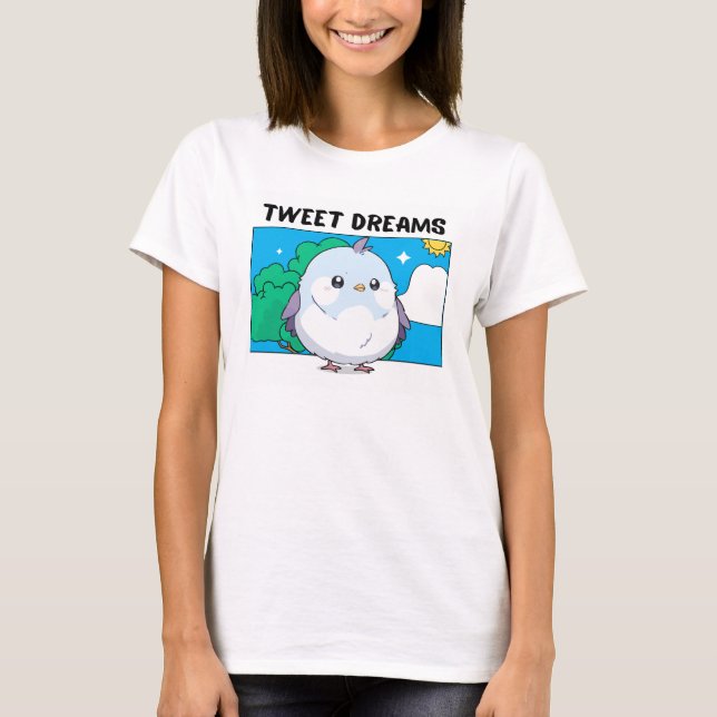Camiseta Tweet Dreams t-shirt de aves (Frente)