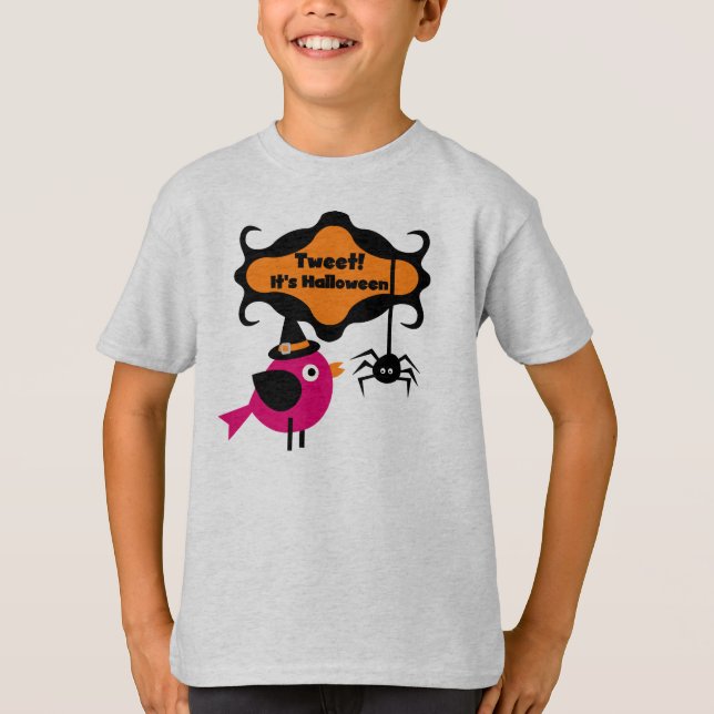 Camiseta Tweet Halloween T-shirts e presentes (Frente)