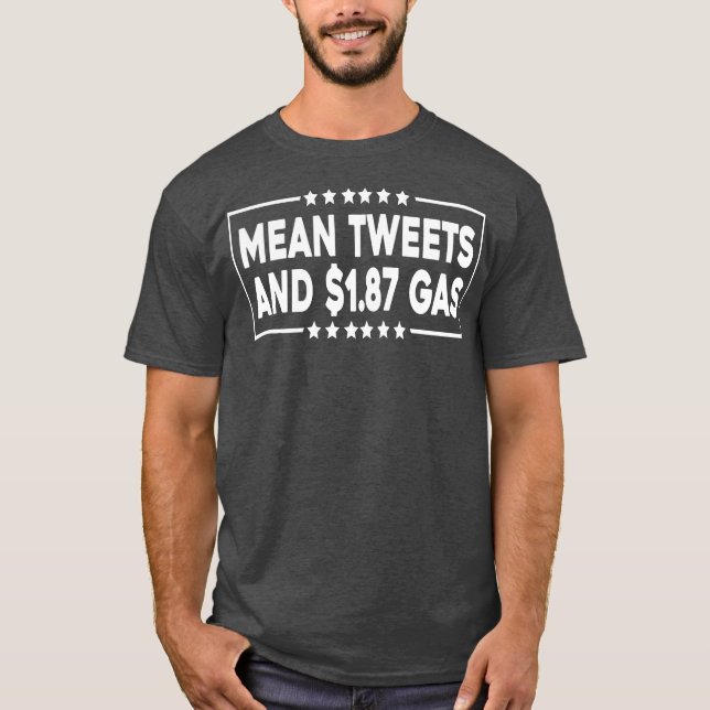 Camiseta Tweets médios e gás de US$ 1 87 (Frente)