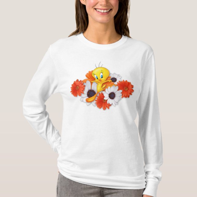 Camiseta TWEETY™ com margaridas (Frente)