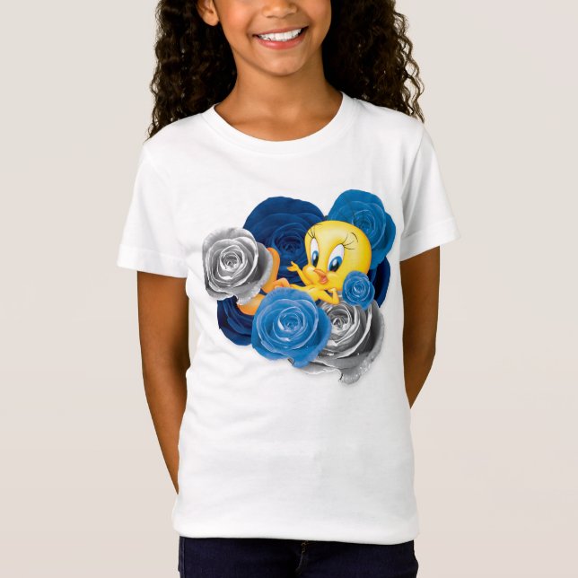 Camiseta TWEETY™ com Rosas (Frente)