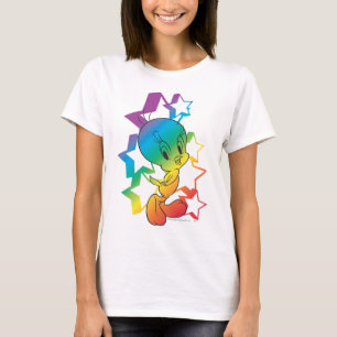 Camiseta Tweety Rainbow Stars