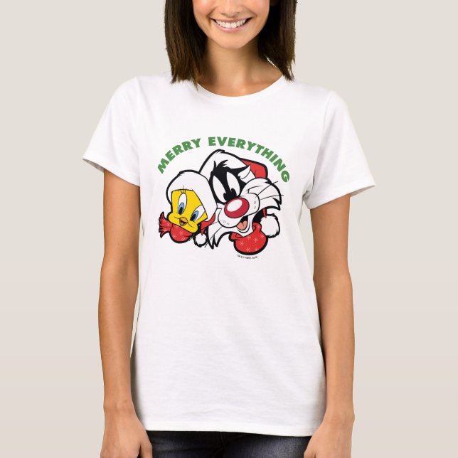 Camiseta TWEETY™ & SYLVESTER™ "Feliz Tudo" (Frente)