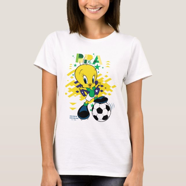 Camiseta TWEETY™ Team Brazil Soccer Graphic (Frente)