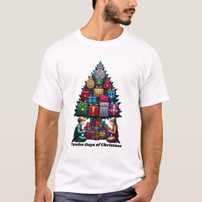 Camiseta Twelve Days of Gifts T-Shirt, Chronological Christ (Frente)
