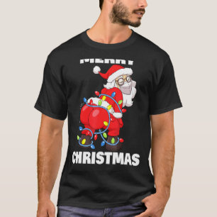 Camiseta Twerking do Papai Noel em Máscara, Feliz Árvore de