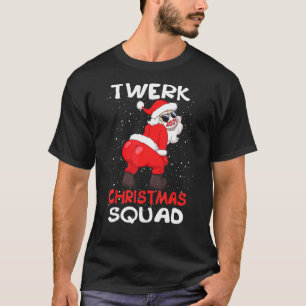 Camiseta Twerking do Papai Noel no Rosto Máscara Twerk Nata