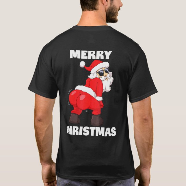 Camiseta Twerking Santa Claus Merry Christmas (Verso)