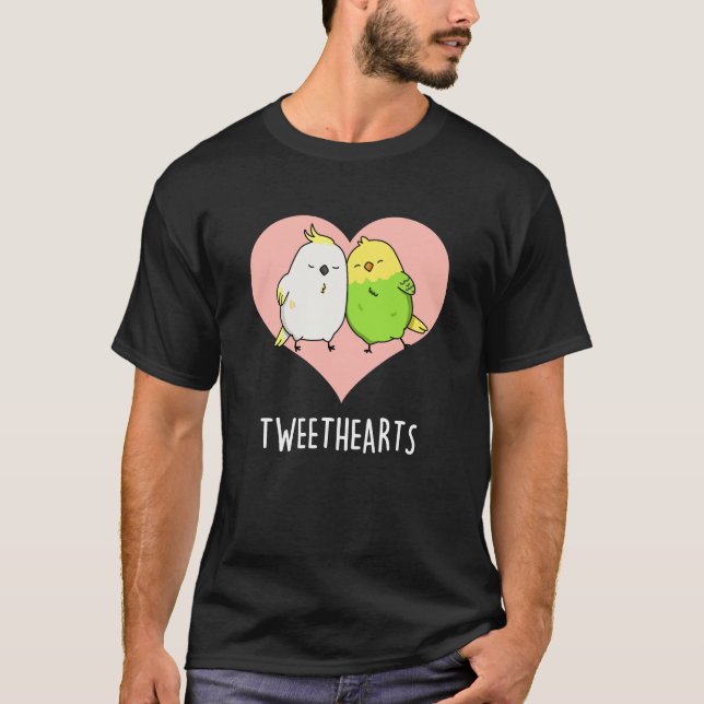 Camiseta Twethearts Brincadeiras Adoráveis Pun Dark BG (Frente)